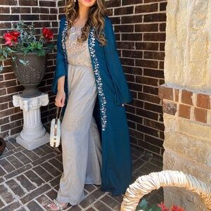 Embroidered shirt and pant set